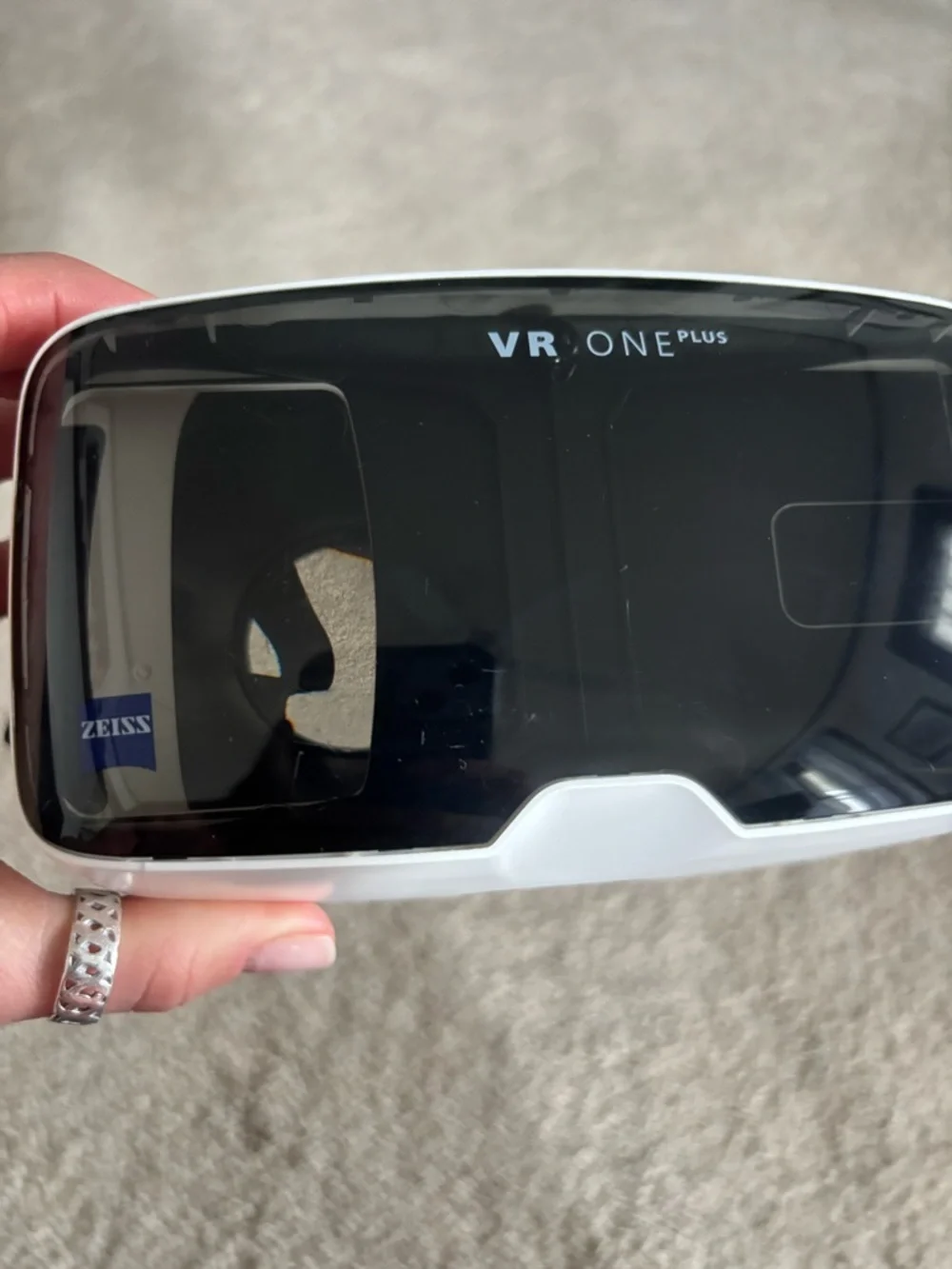 VR One Plus Smartphone VR Headset - White and Black